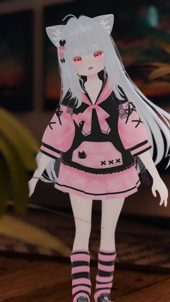 《30アバター対応衣装》ねこちるぱーかー!