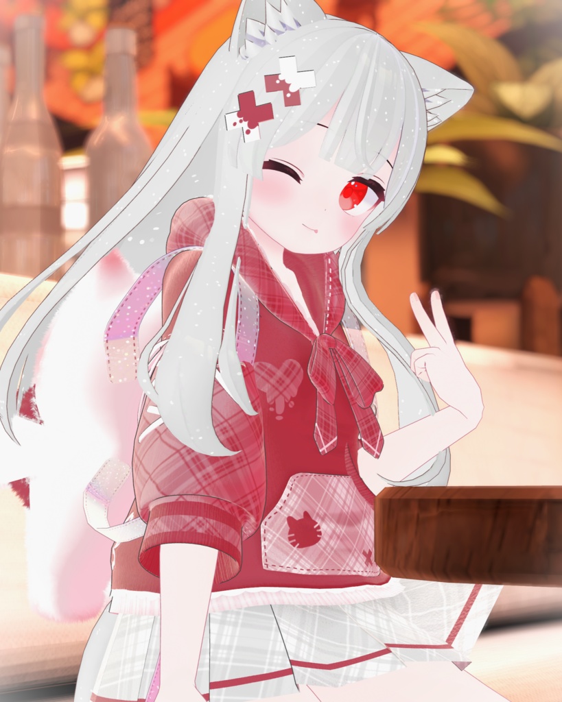 《30アバター対応衣装》ねこちるぱーかー!