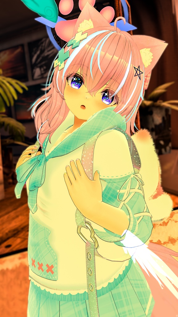 《30アバター対応衣装》ねこちるぱーかー!