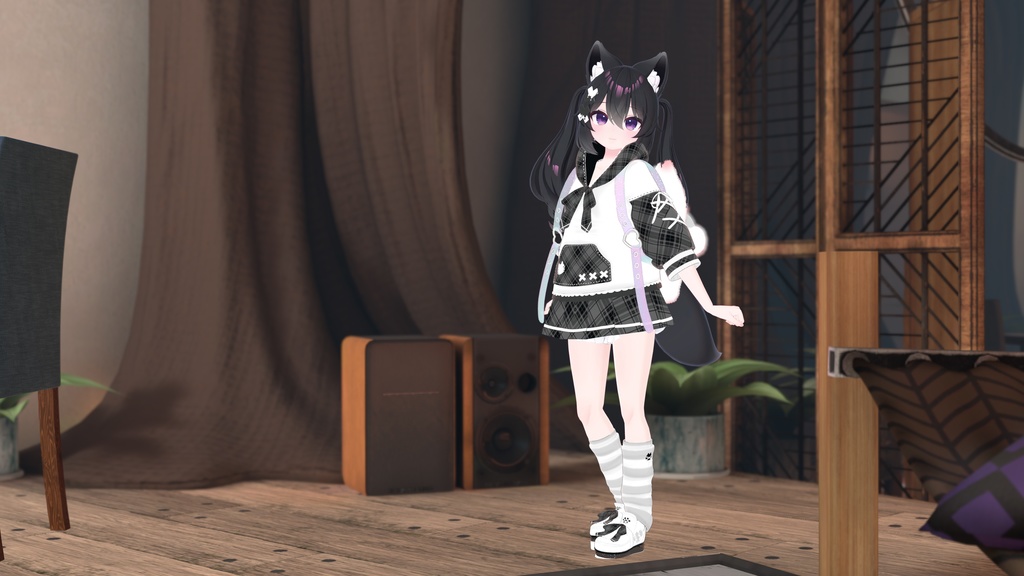 《30アバター対応衣装》ねこちるぱーかー!