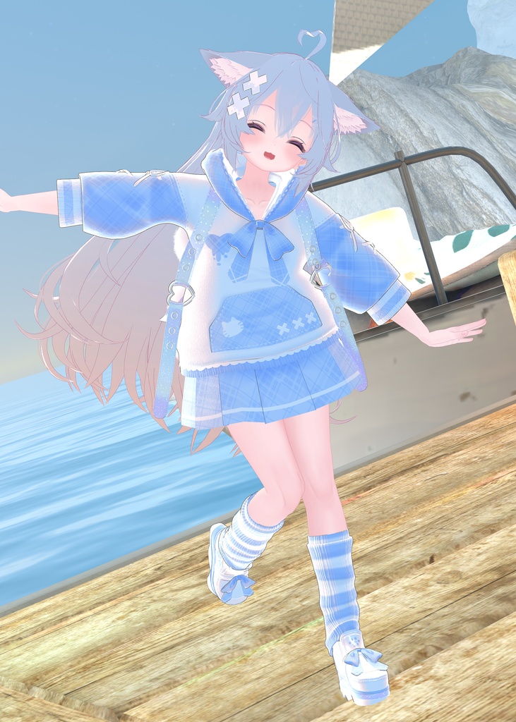 《30アバター対応衣装》ねこちるぱーかー!