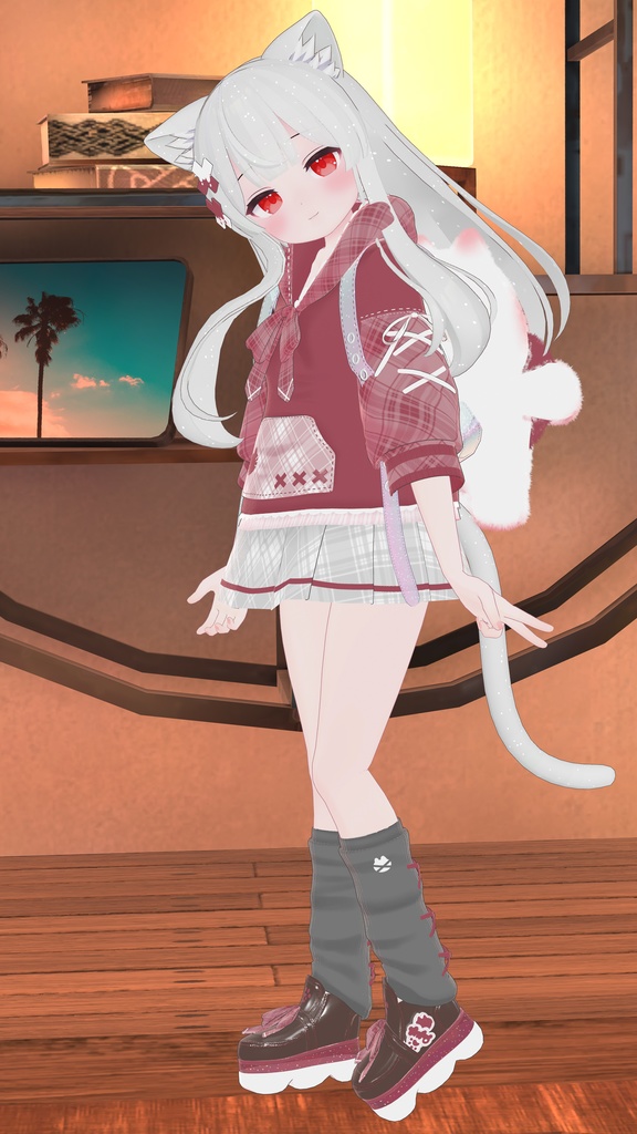 《30アバター対応衣装》ねこちるぱーかー!