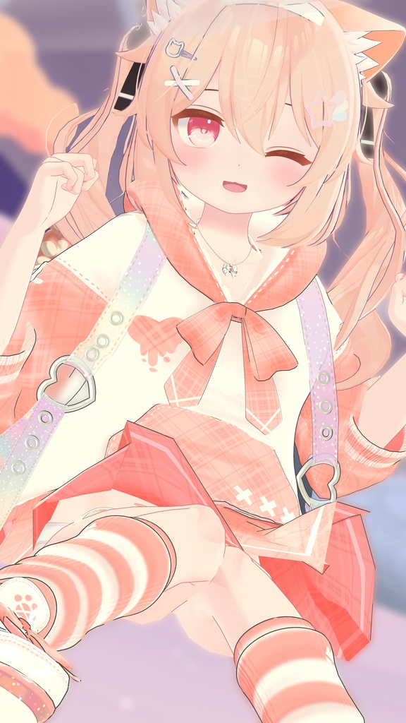 《30アバター対応衣装》ねこちるぱーかー!