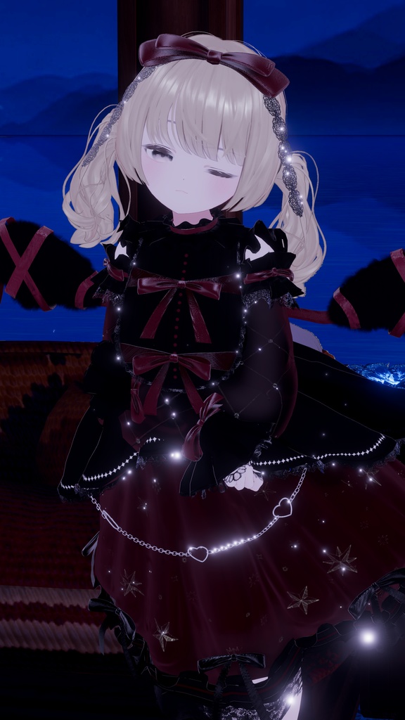 《41アバター対応衣装》ノクターンリボン