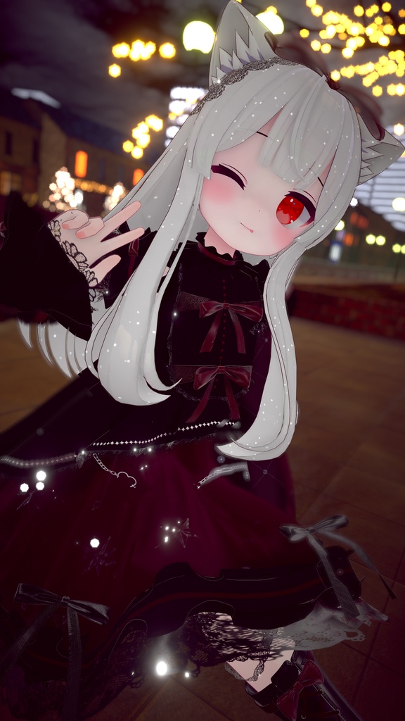 《41アバター対応衣装》ノクターンリボン