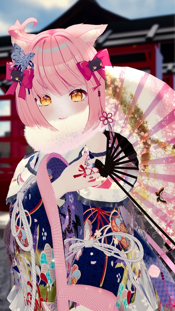 《43アバター対応衣装》桜花宵衣