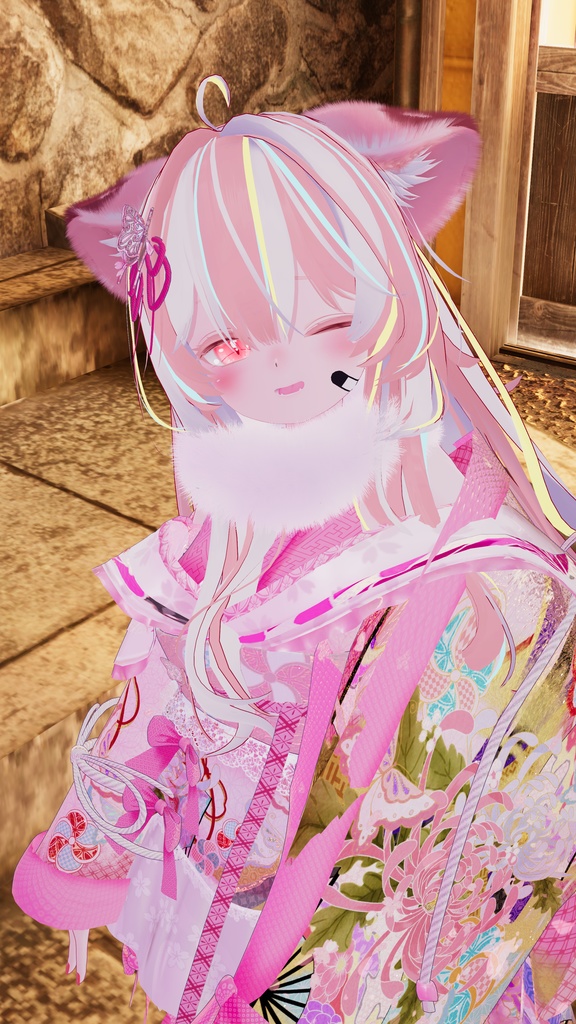 《43アバター対応衣装》桜花宵衣