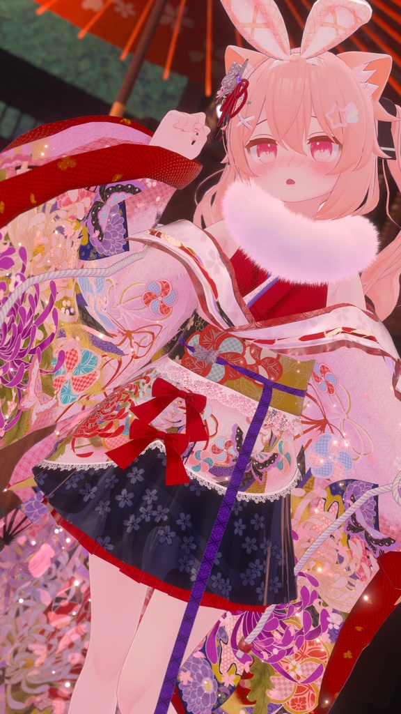 《43アバター対応衣装》桜花宵衣