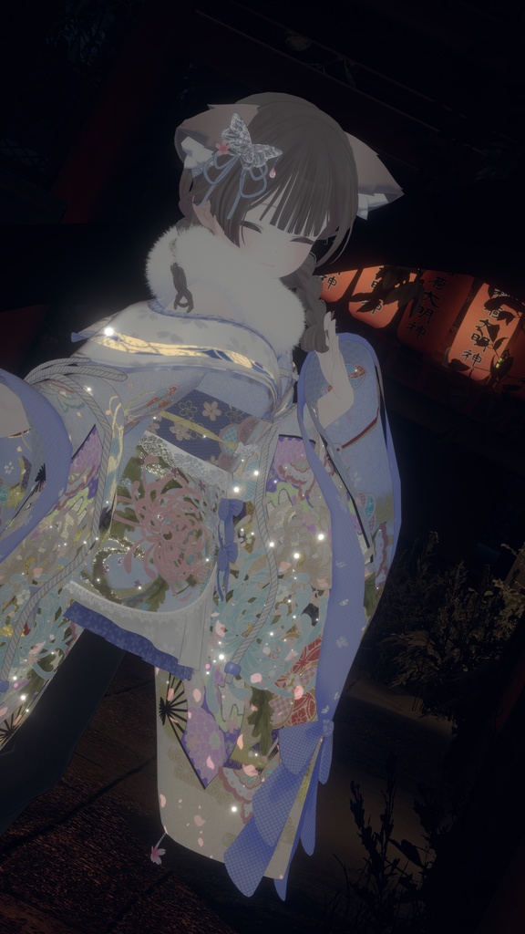 《43アバター対応衣装》桜花宵衣