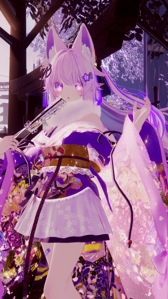 《43アバター対応衣装》桜花宵衣