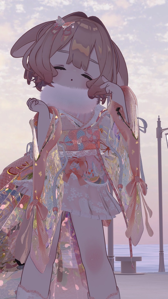 《43アバター対応衣装》桜花宵衣