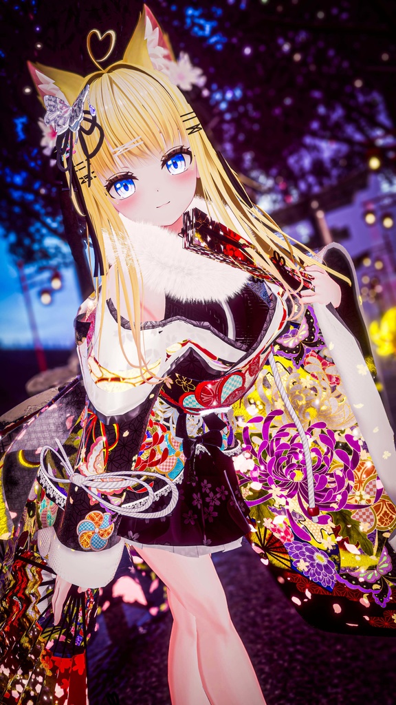 《43アバター対応衣装》桜花宵衣