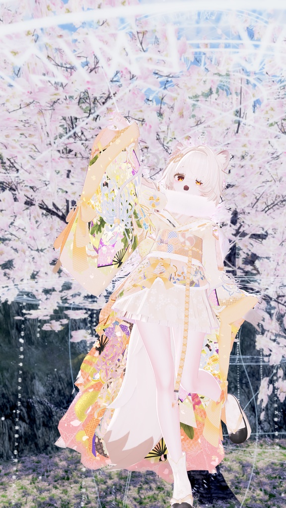 《43アバター対応衣装》桜花宵衣