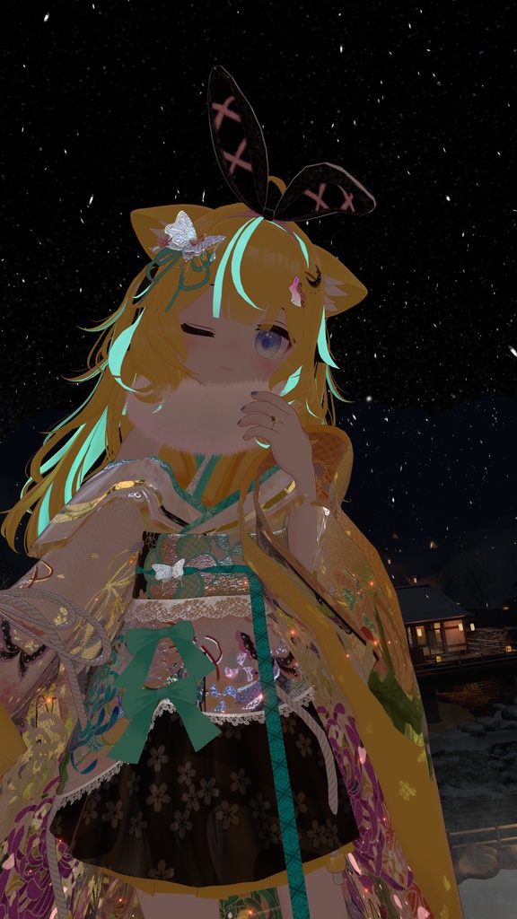 《43アバター対応衣装》桜花宵衣