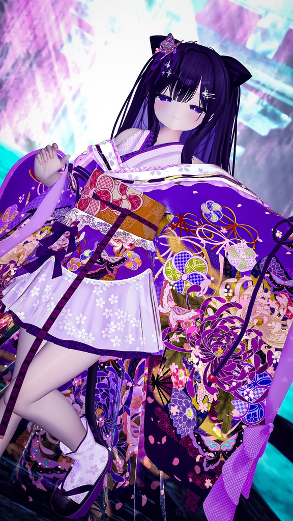 《43アバター対応衣装》桜花宵衣