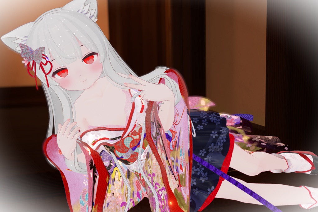 《43アバター対応衣装》桜花宵衣