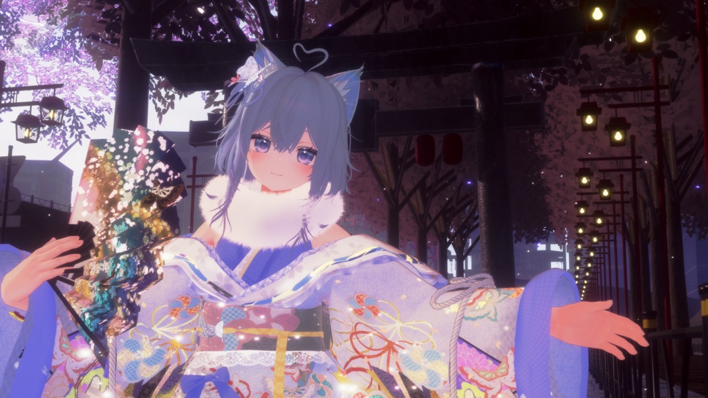 《43アバター対応衣装》桜花宵衣