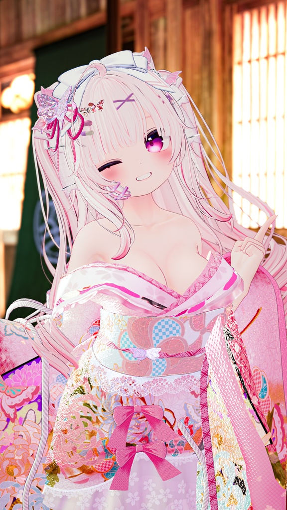 《43アバター対応衣装》桜花宵衣