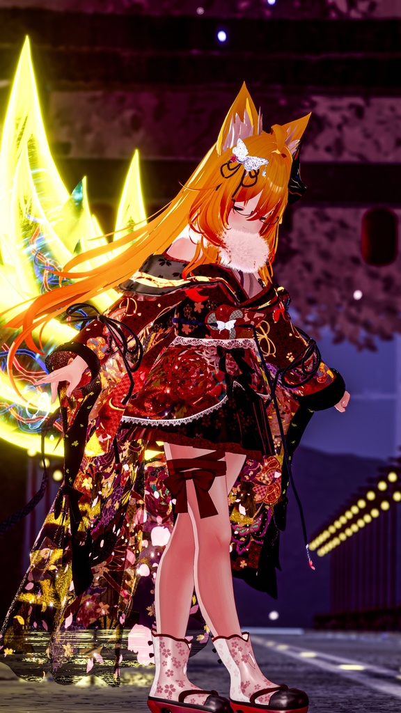 《43アバター対応衣装》桜花宵衣