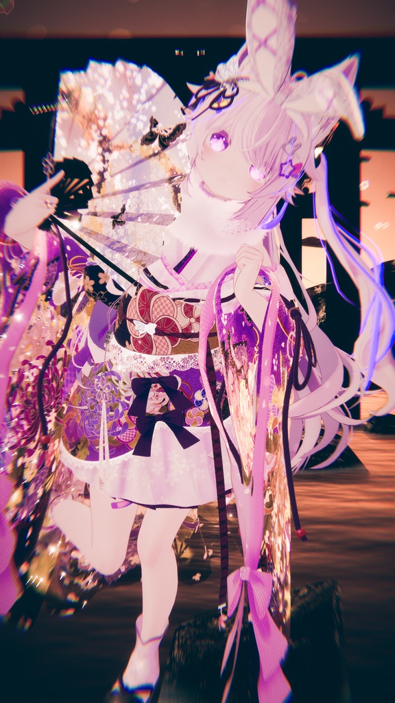 《43アバター対応衣装》桜花宵衣