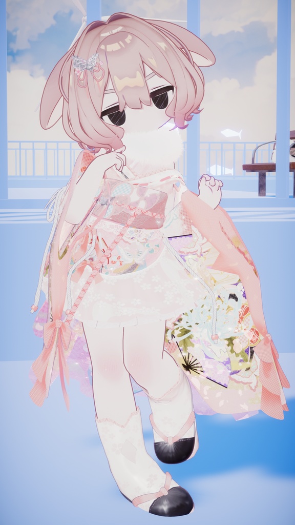 《43アバター対応衣装》桜花宵衣