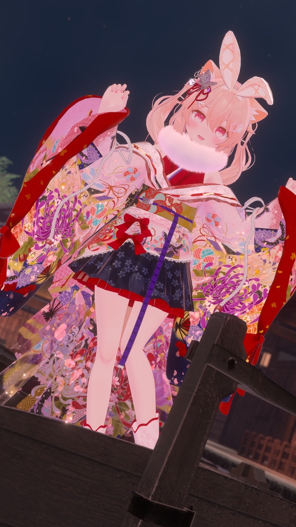 《43アバター対応衣装》桜花宵衣