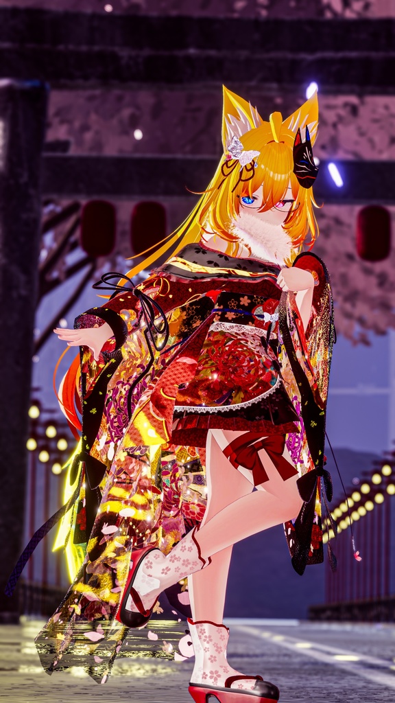 《43アバター対応衣装》桜花宵衣