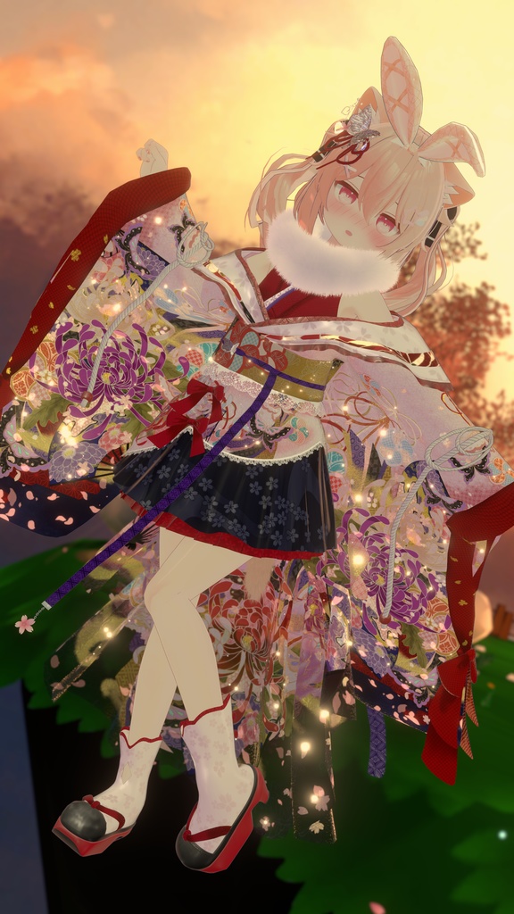 《43アバター対応衣装》桜花宵衣