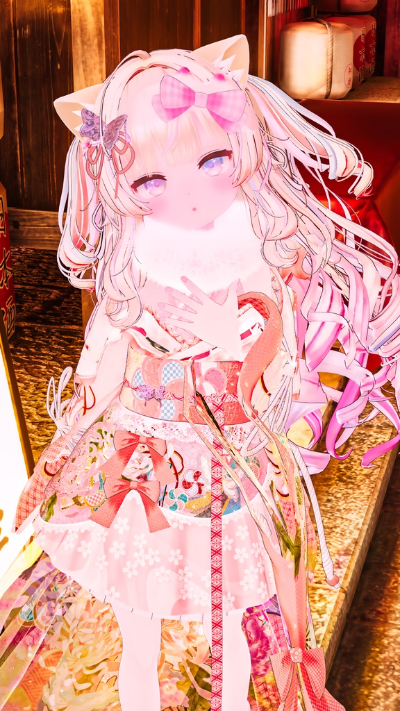 《43アバター対応衣装》桜花宵衣