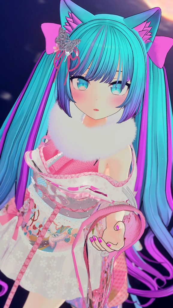 《43アバター対応衣装》桜花宵衣