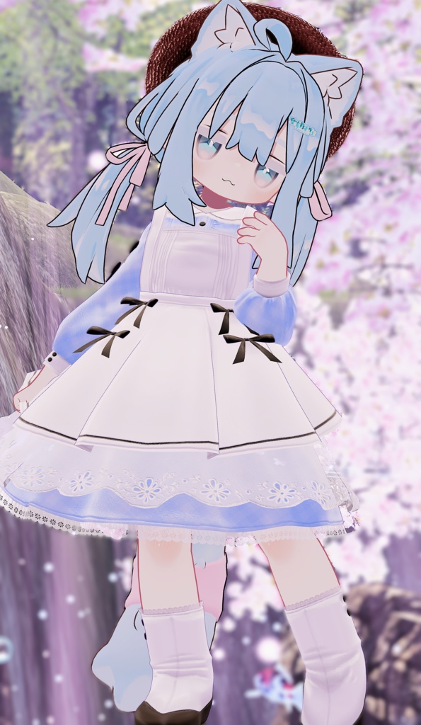 《41アバター対応衣装》ベルチェックワンピース