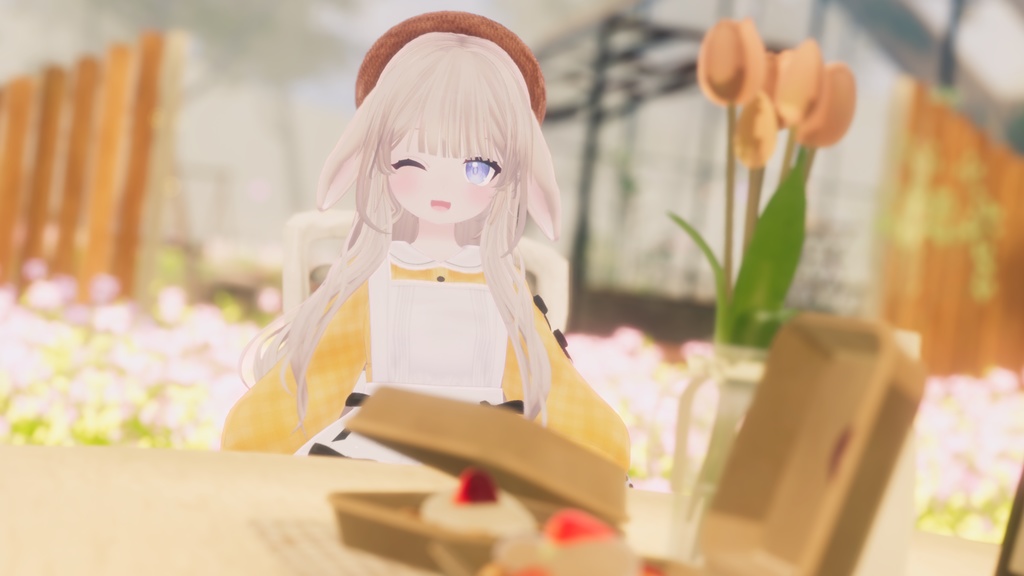 《41アバター対応衣装》ベルチェックワンピース