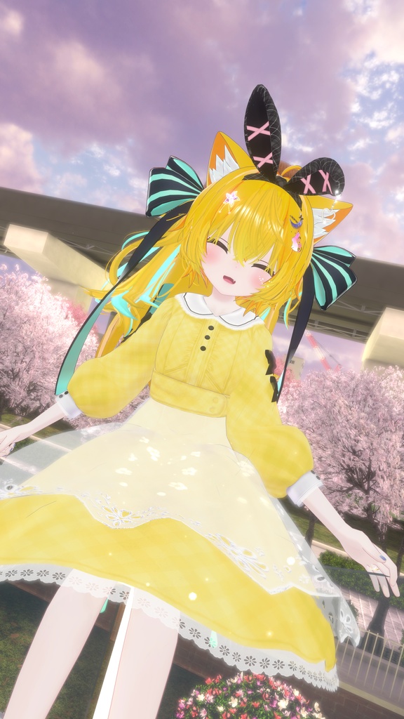 《41アバター対応衣装》ベルチェックワンピース