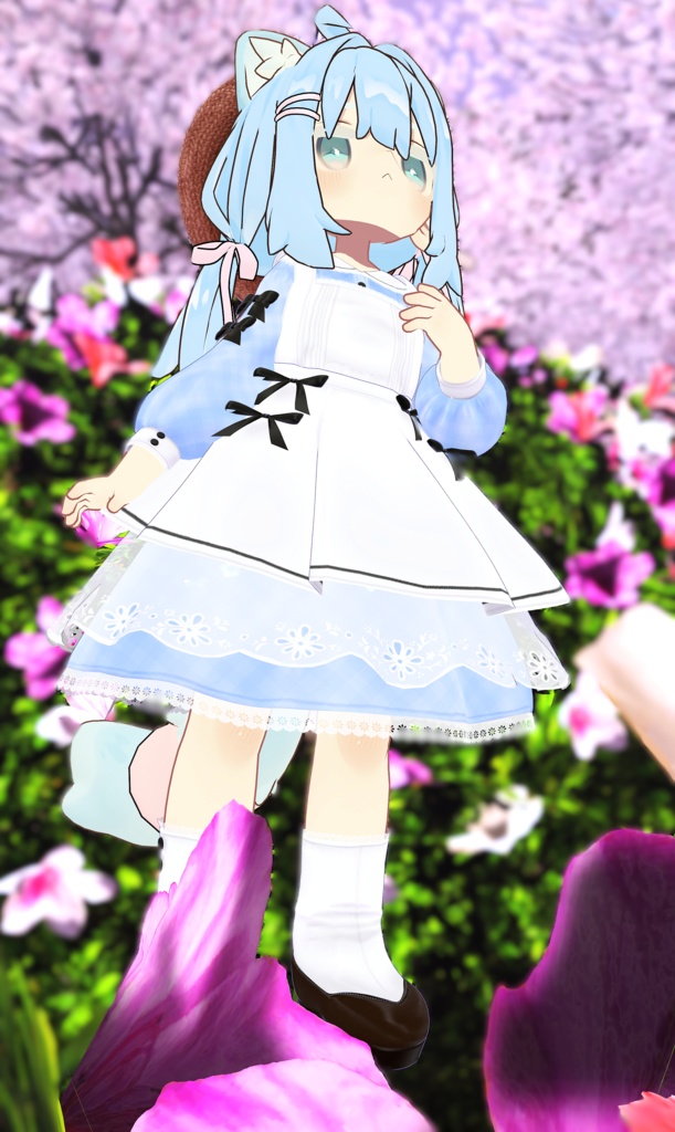 《41アバター対応衣装》ベルチェックワンピース