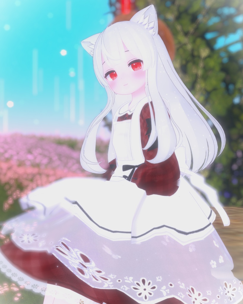 《41アバター対応衣装》ベルチェックワンピース