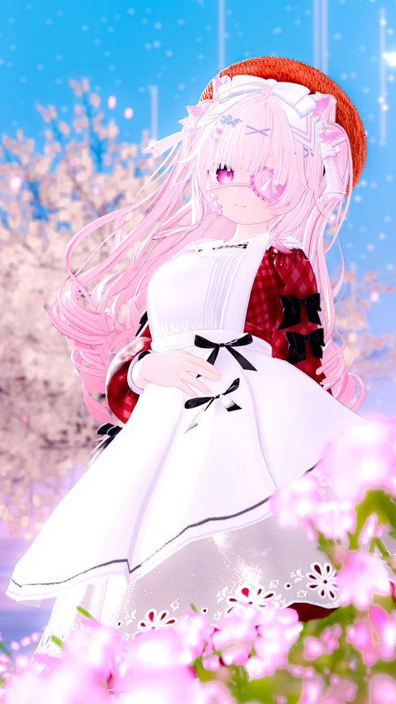 《41アバター対応衣装》ベルチェックワンピース