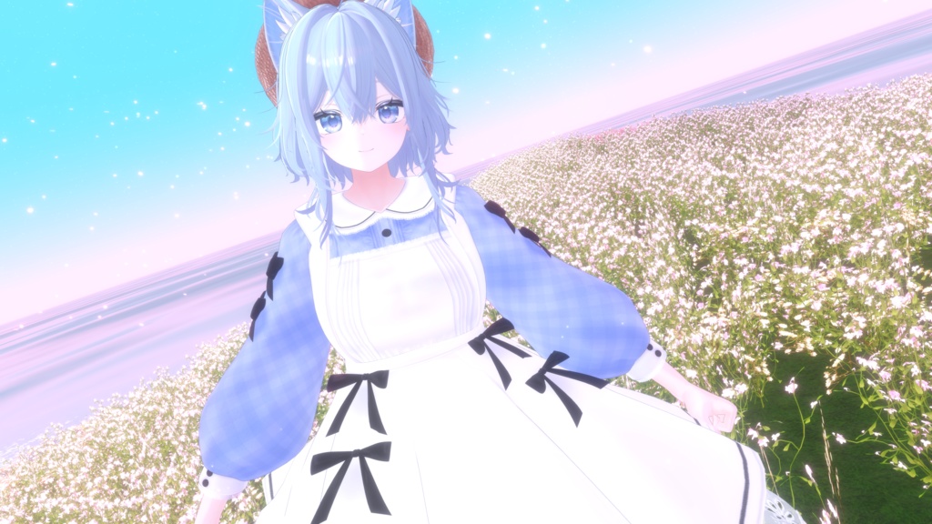 《41アバター対応衣装》ベルチェックワンピース