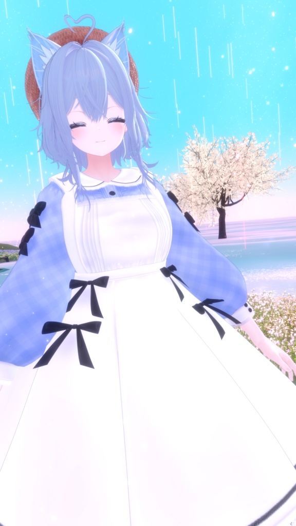 《41アバター対応衣装》ベルチェックワンピース