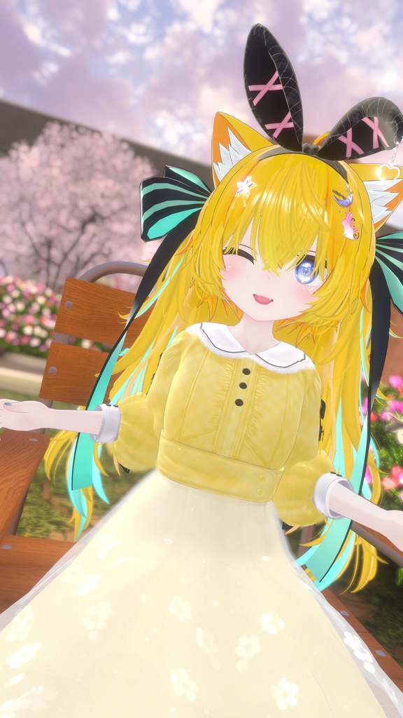 《41アバター対応衣装》ベルチェックワンピース