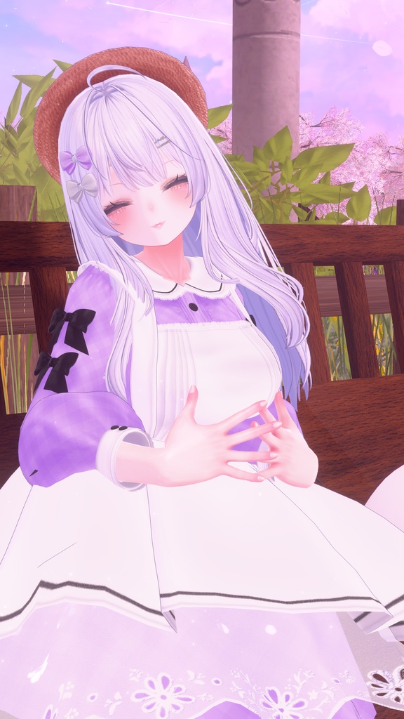 《41アバター対応衣装》ベルチェックワンピース