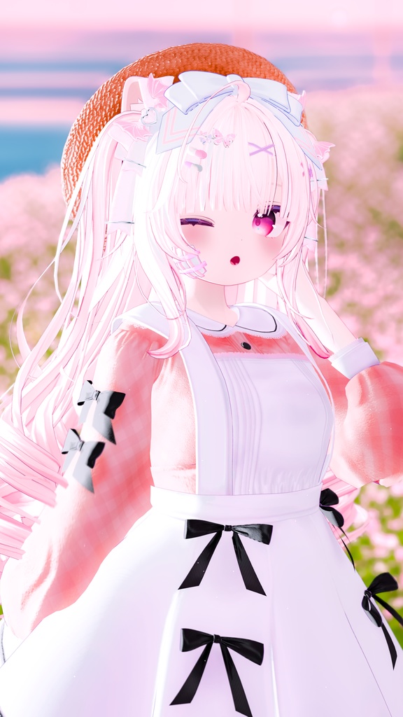 《41アバター対応衣装》ベルチェックワンピース