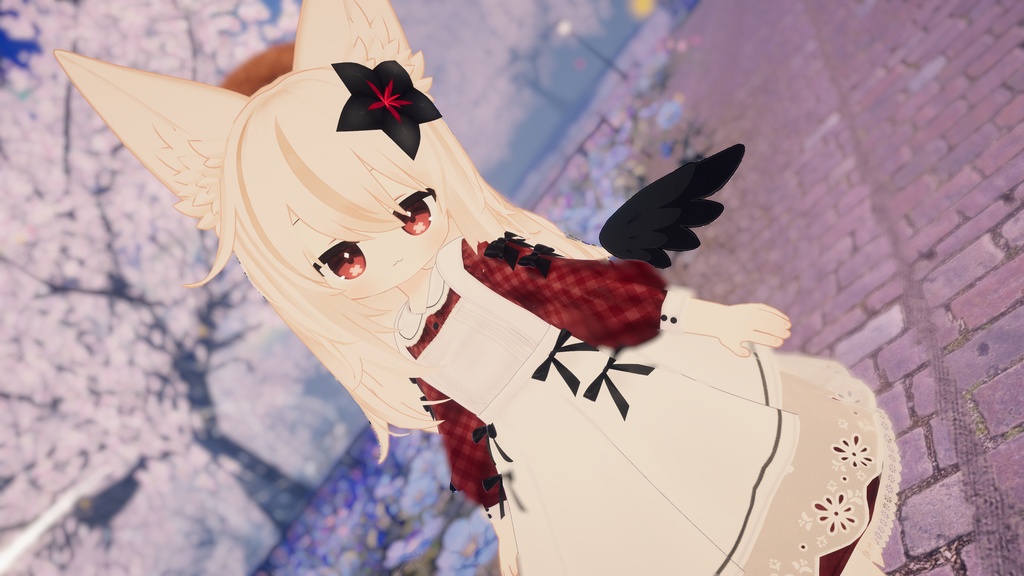 《41アバター対応衣装》ベルチェックワンピース