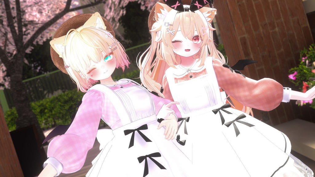 《41アバター対応衣装》ベルチェックワンピース