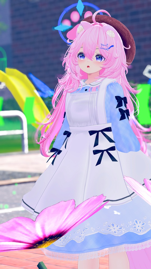 《41アバター対応衣装》ベルチェックワンピース