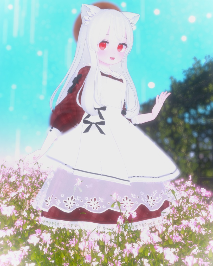 《41アバター対応衣装》ベルチェックワンピース