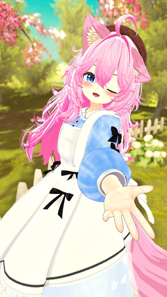 《41アバター対応衣装》ベルチェックワンピース