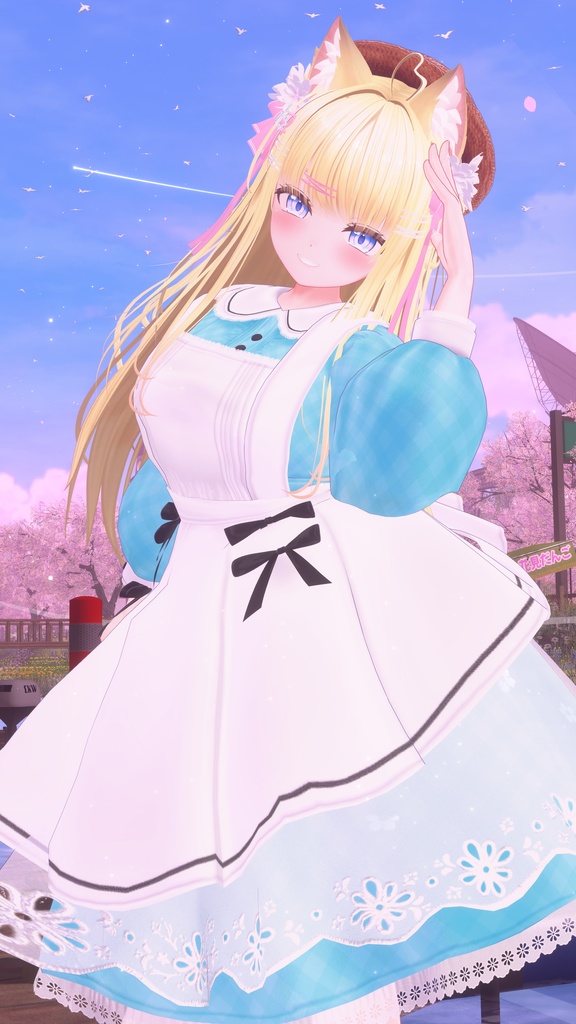 《41アバター対応衣装》ベルチェックワンピース