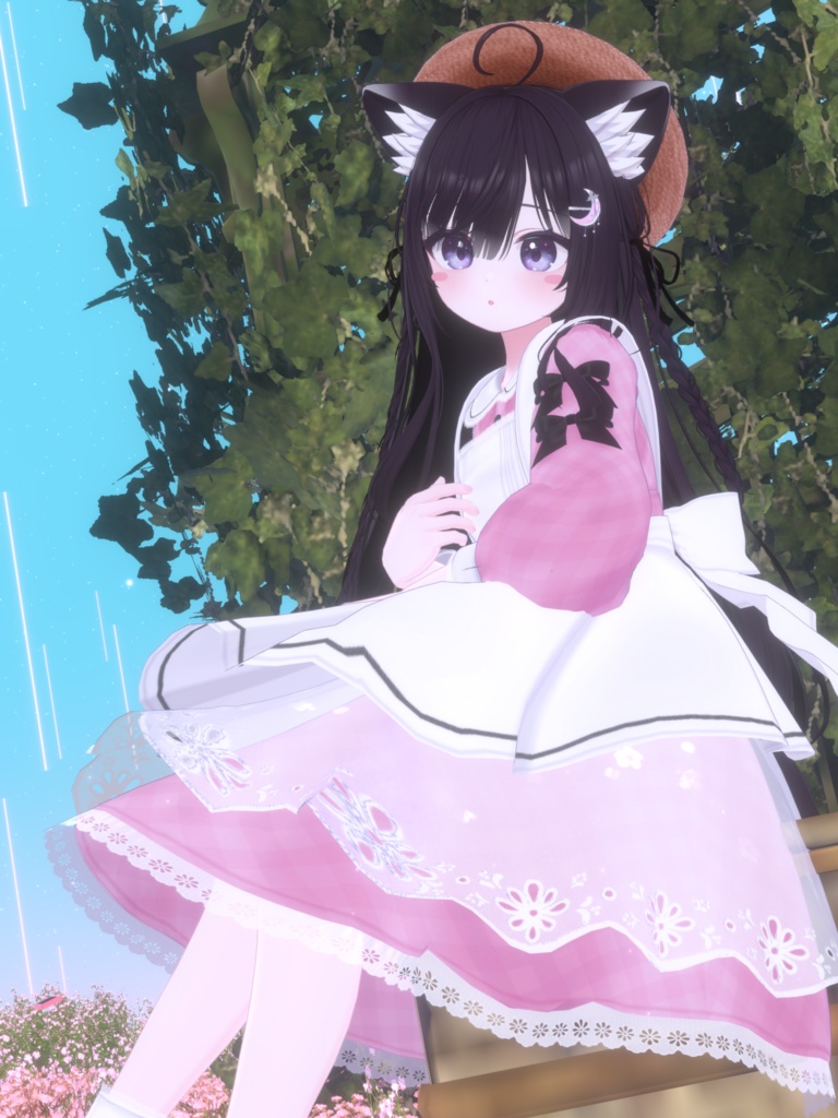 《41アバター対応衣装》ベルチェックワンピース