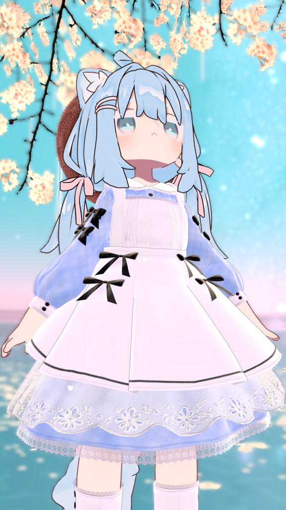 《41アバター対応衣装》ベルチェックワンピース