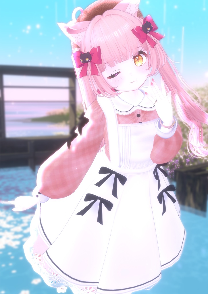 《41アバター対応衣装》ベルチェックワンピース